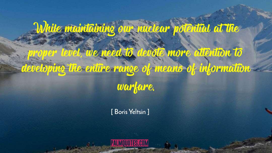We Need More Understanding quotes by Boris Yeltsin