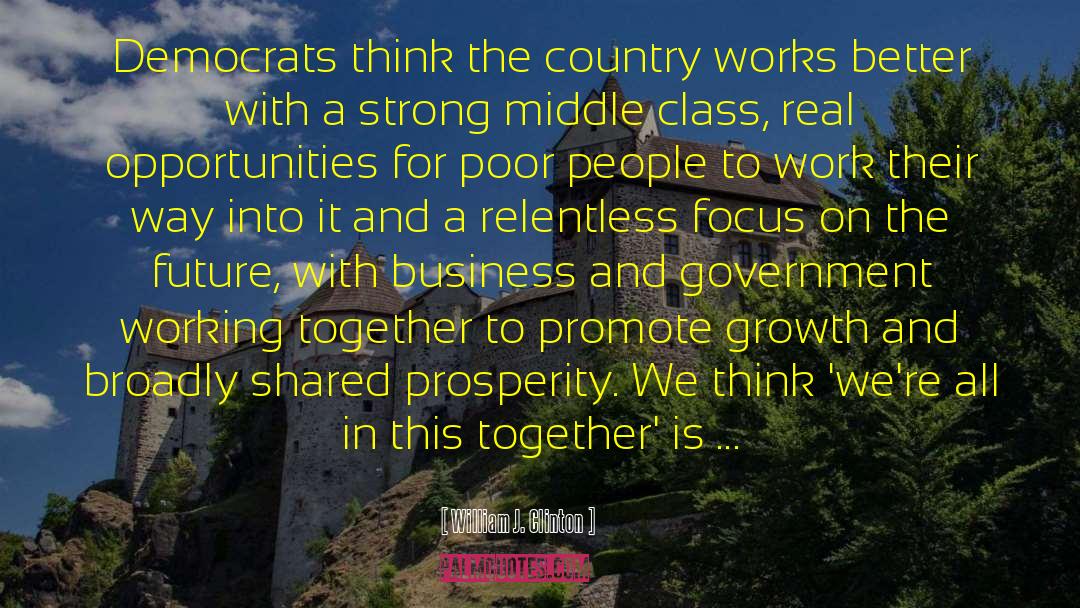 We Re All In This Together quotes by William J. Clinton