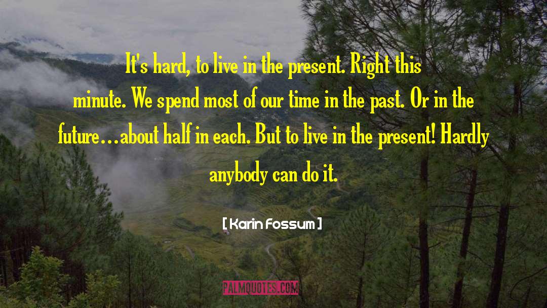 We Spend Half Our Lives quotes by Karin Fossum
