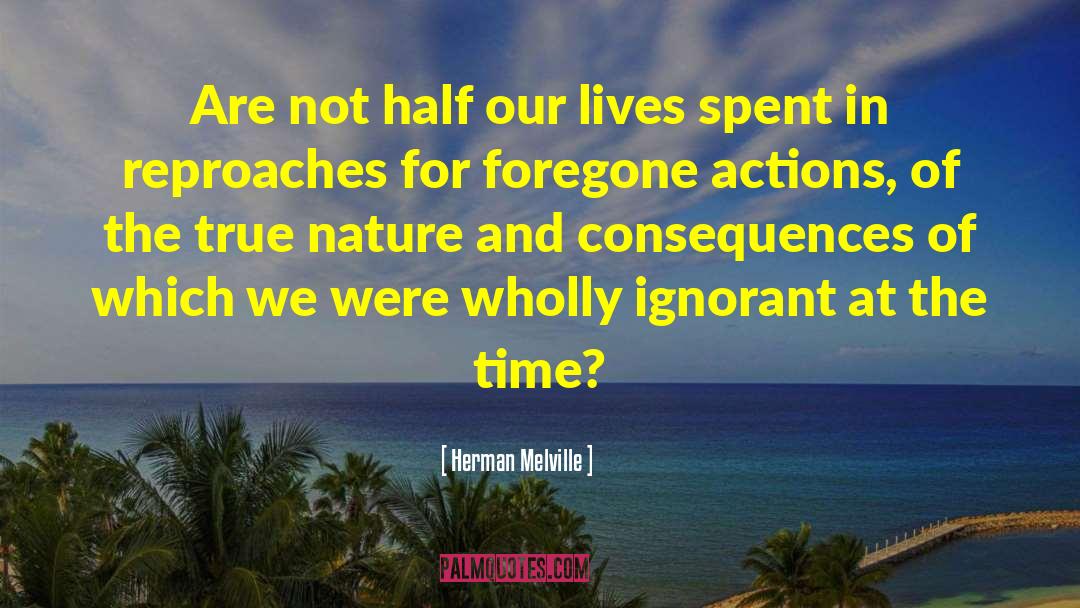 We Spend Half Our Lives quotes by Herman Melville