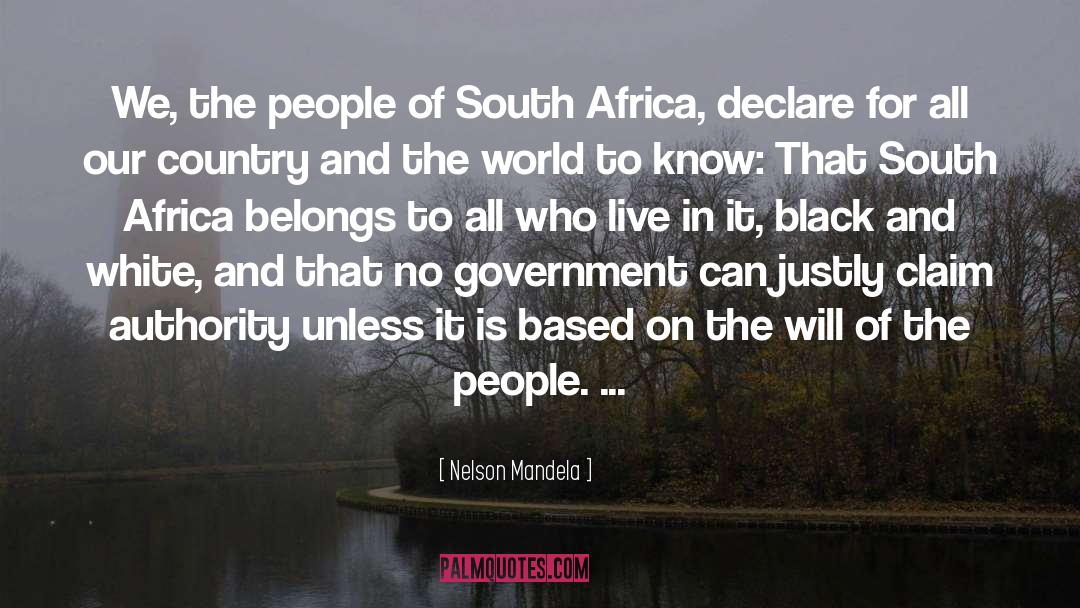 We The People quotes by Nelson Mandela