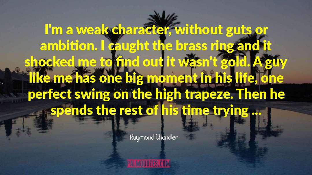 Weak Character quotes by Raymond Chandler