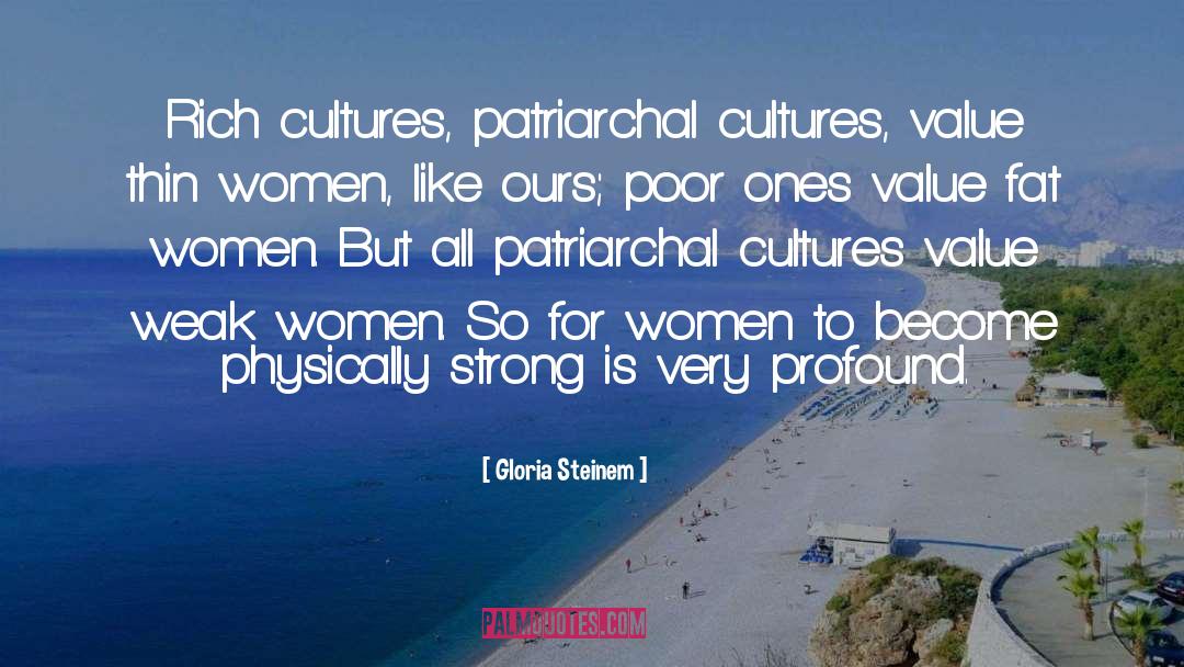 Weak Women quotes by Gloria Steinem