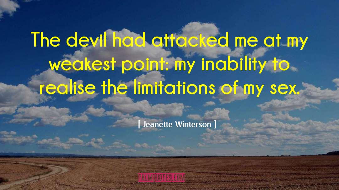 Weakest Point quotes by Jeanette Winterson