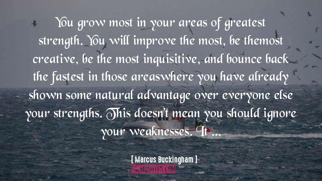 Weaknesses quotes by Marcus Buckingham