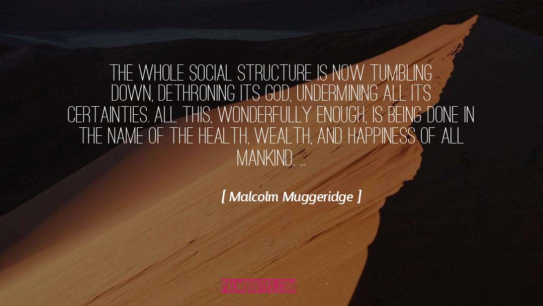 Wealth And Happiness quotes by Malcolm Muggeridge