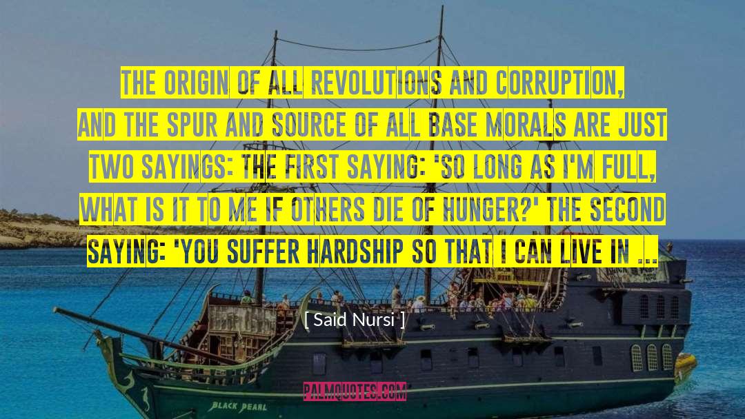 Wealth Corruption quotes by Said Nursi