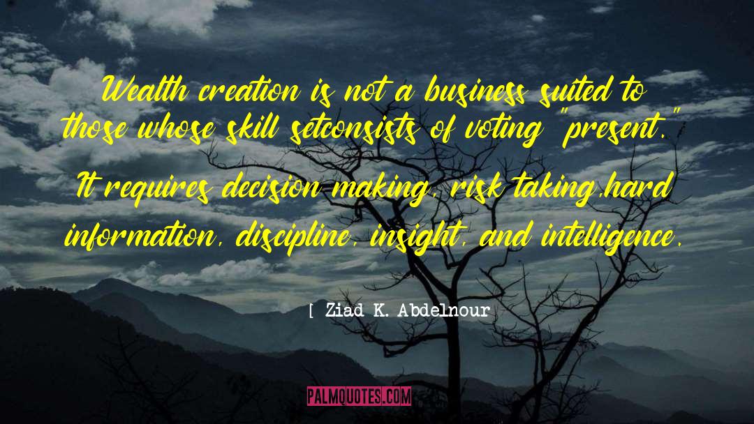 Wealth Creation quotes by Ziad K. Abdelnour