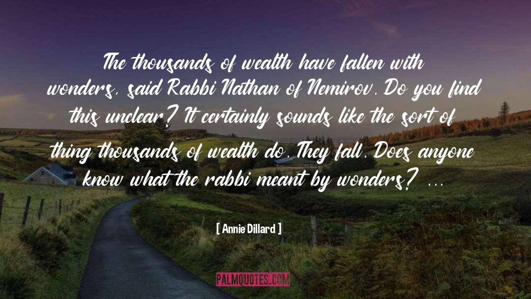 Wealth Dynamics quotes by Annie Dillard