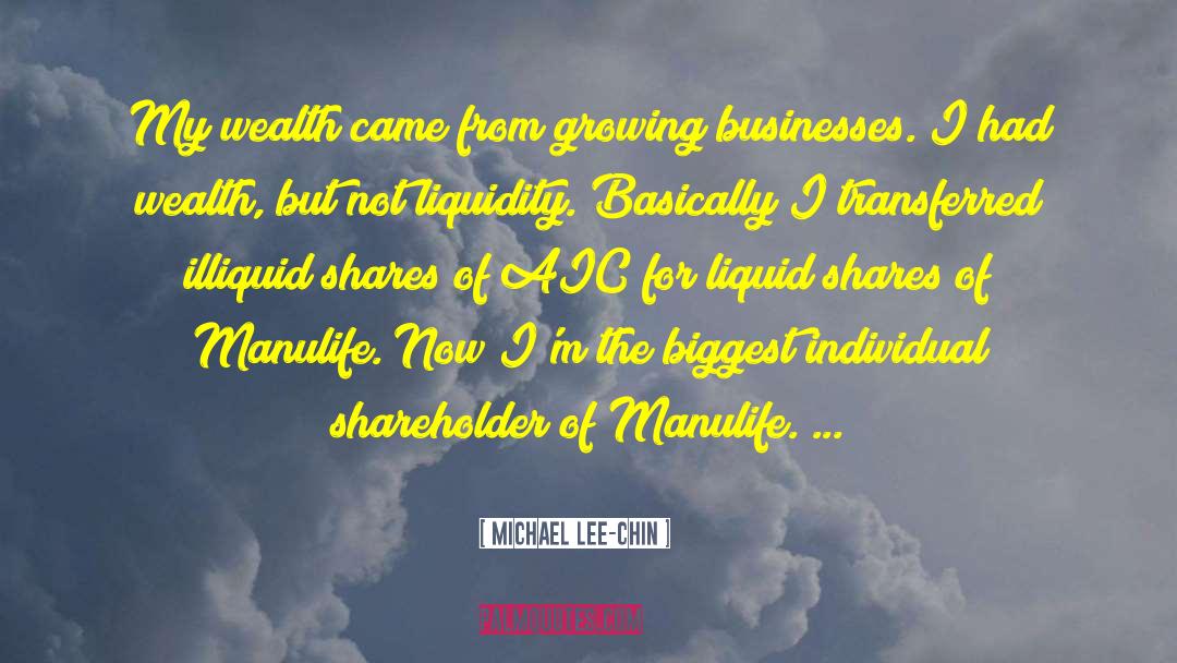 Wealth Magazine quotes by Michael Lee-Chin