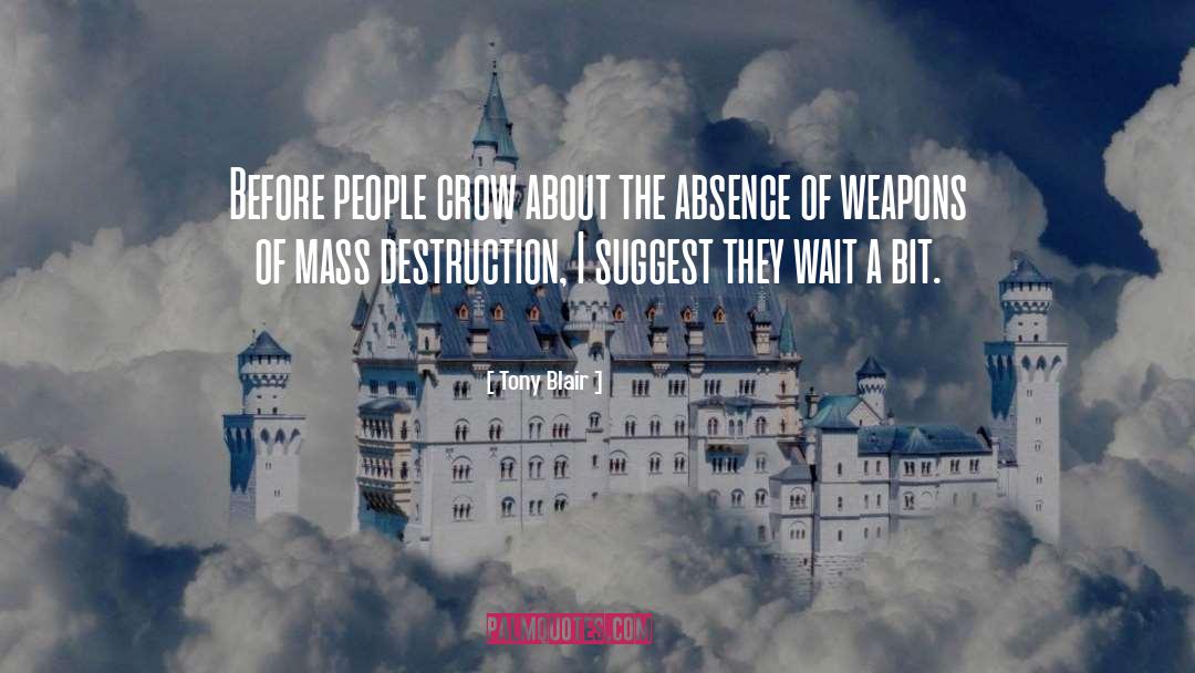 Weapons Of Mass Destruction quotes by Tony Blair