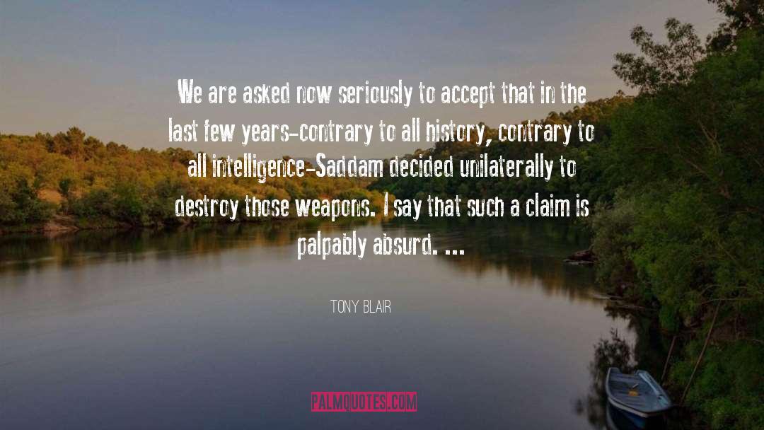 Weapons quotes by Tony Blair