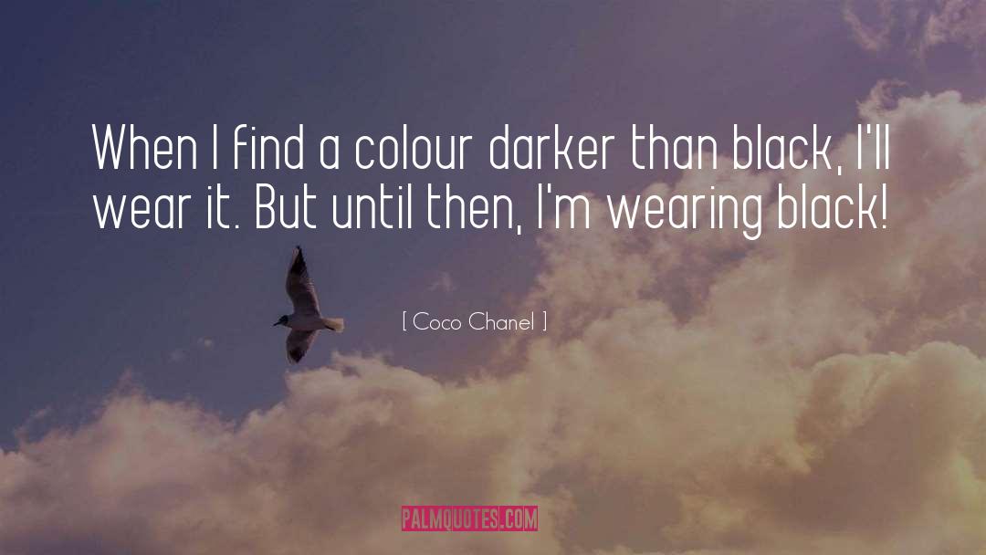 Wearing Black quotes by Coco Chanel