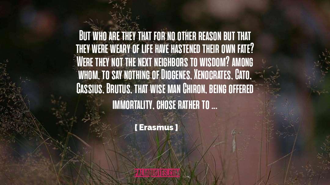 Weary Of Life quotes by Erasmus