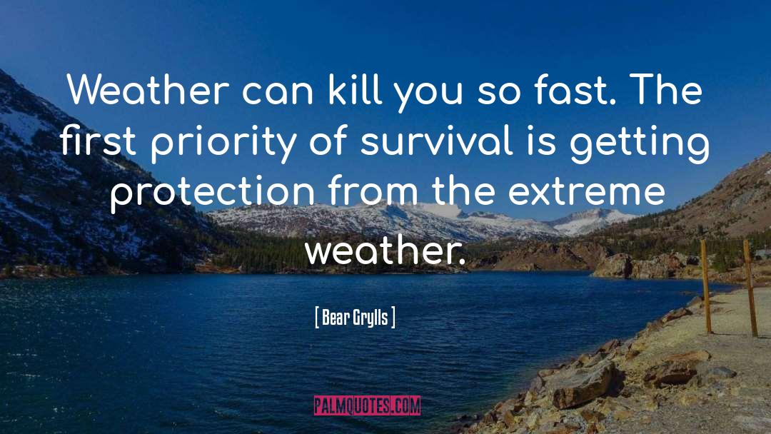 Weather Forecast quotes by Bear Grylls
