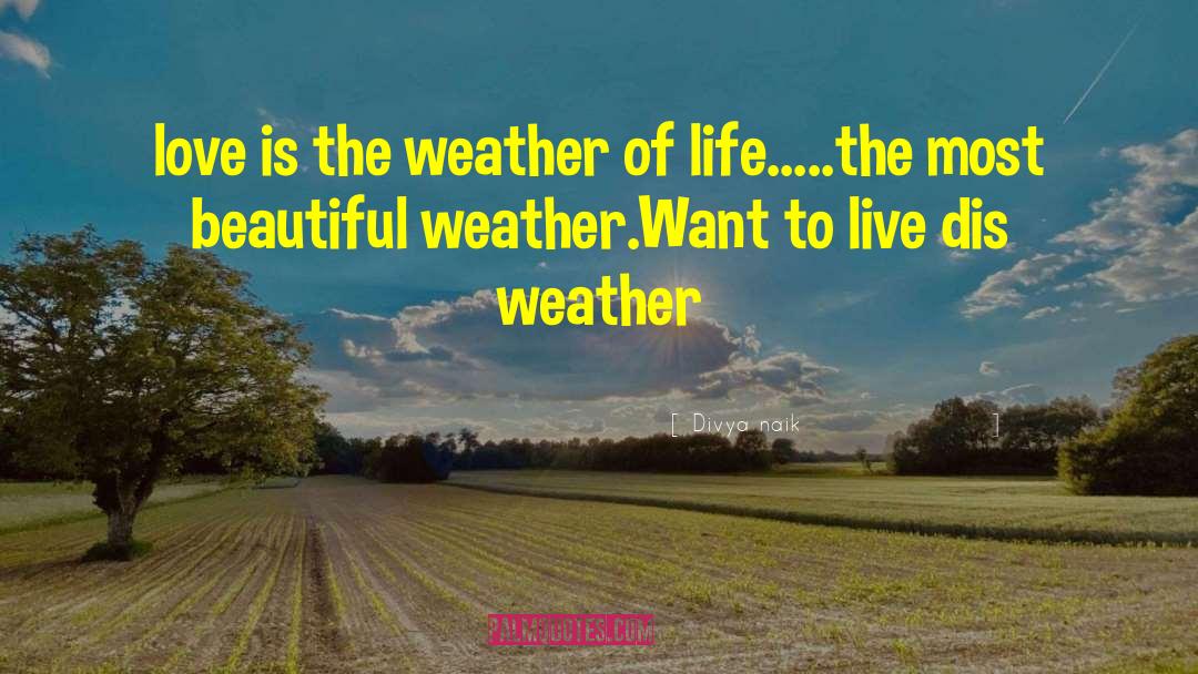 Weather Life Storms quotes by Divya Naik