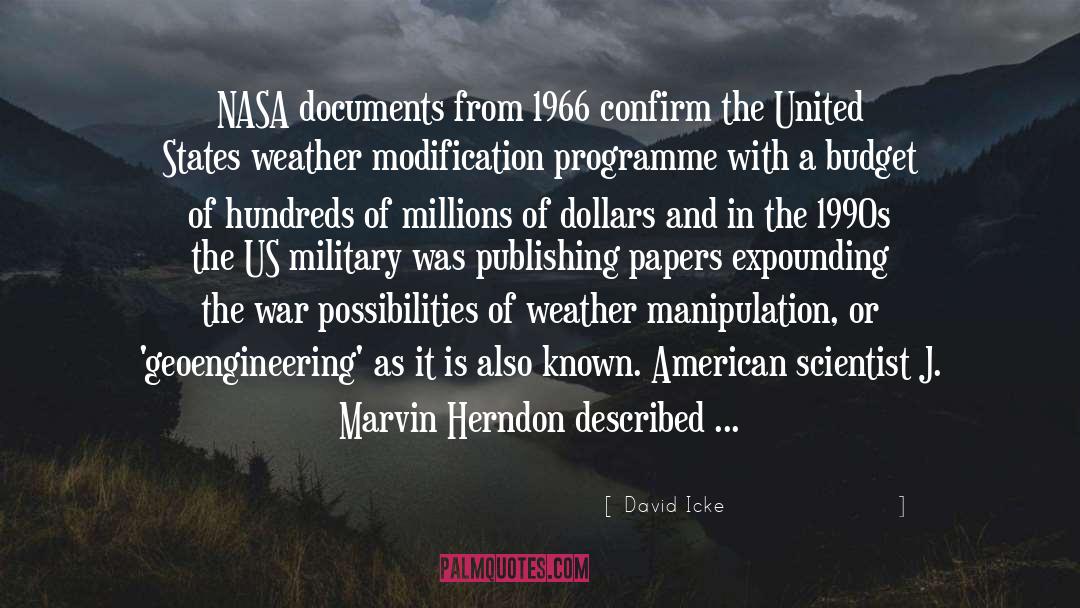 Weather Warden quotes by David Icke