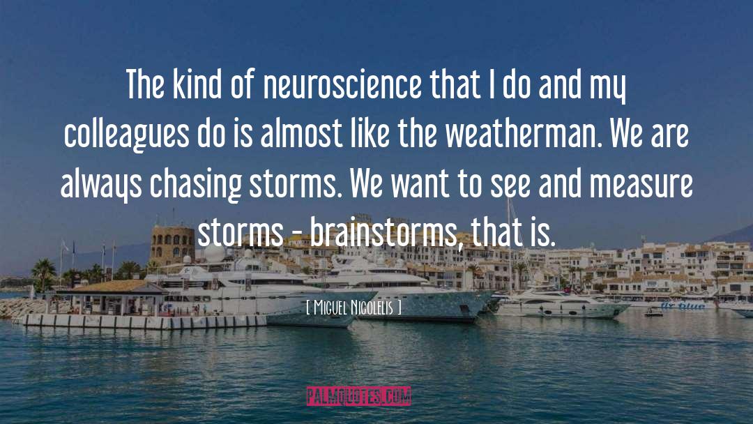 Weatherman quotes by Miguel Nicolelis