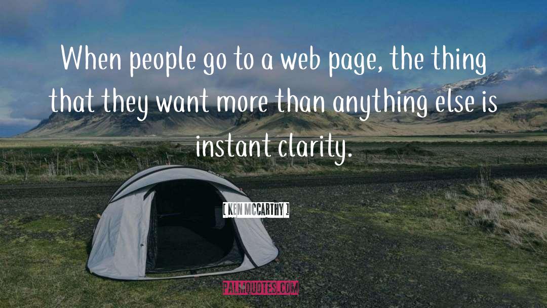 Web Page quotes by Ken McCarthy