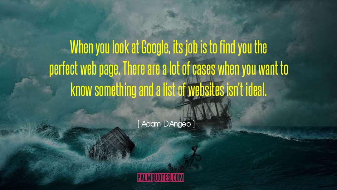 Web Page quotes by Adam D'Angelo