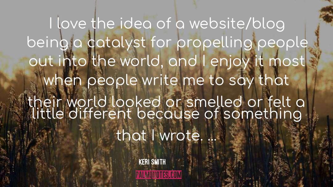 Website quotes by Keri Smith
