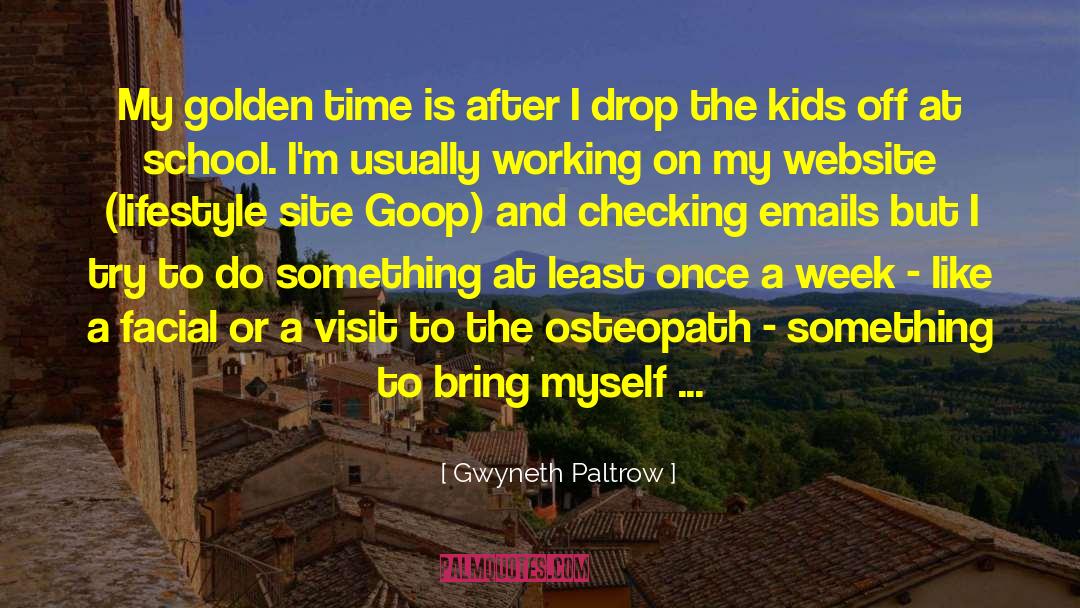Website quotes by Gwyneth Paltrow