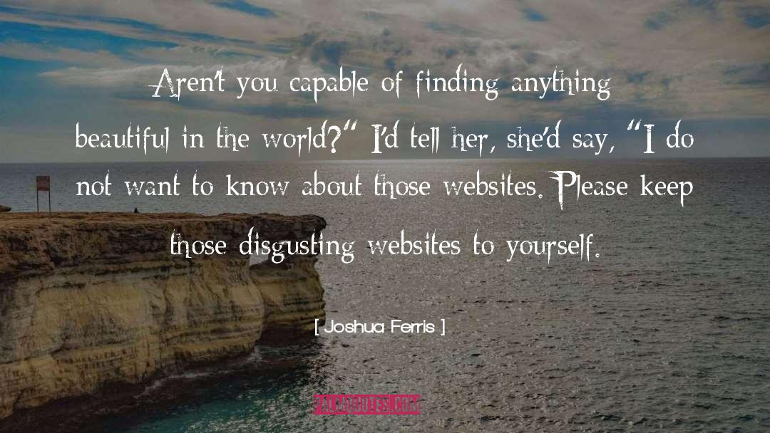 Websites quotes by Joshua Ferris