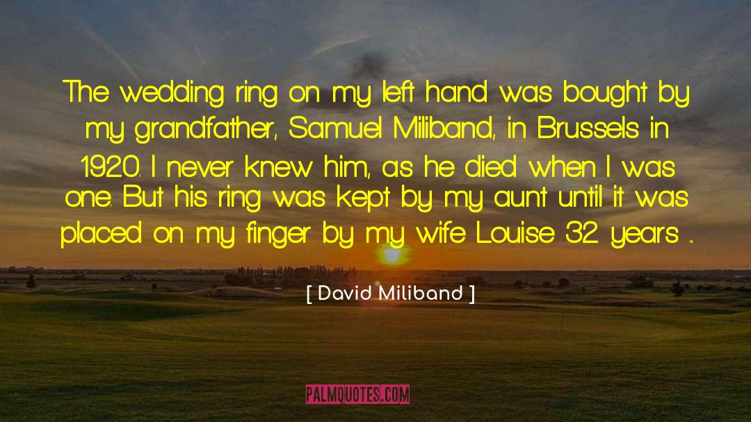 Wedding Anniversary quotes by David Miliband