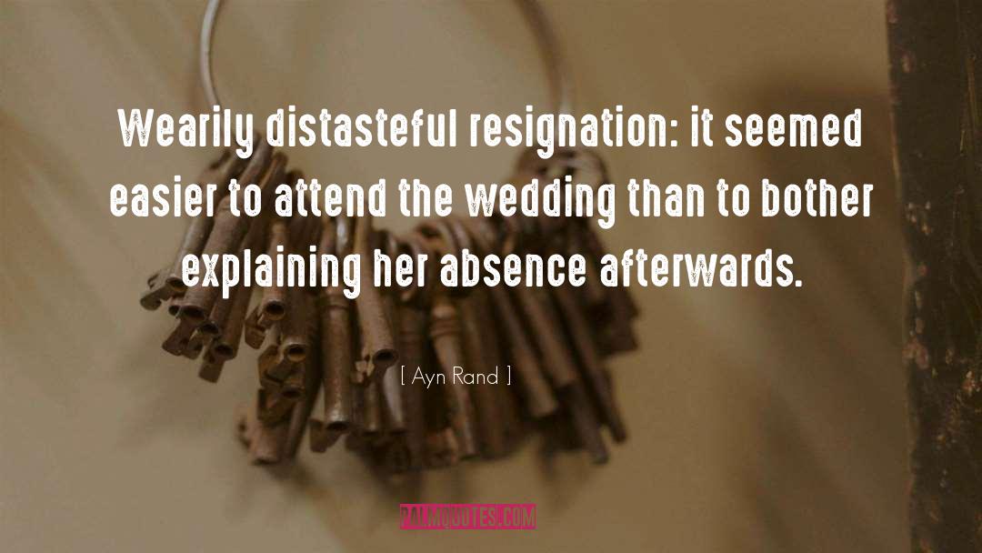 Wedding Announcement quotes by Ayn Rand