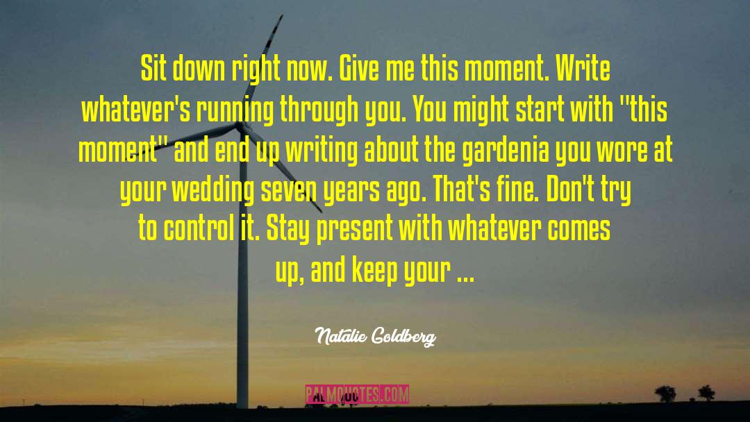 Wedding Bells quotes by Natalie Goldberg