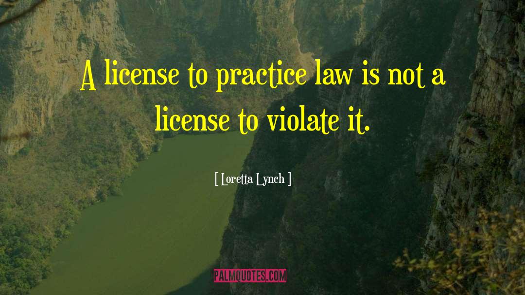 Wedding License quotes by Loretta Lynch