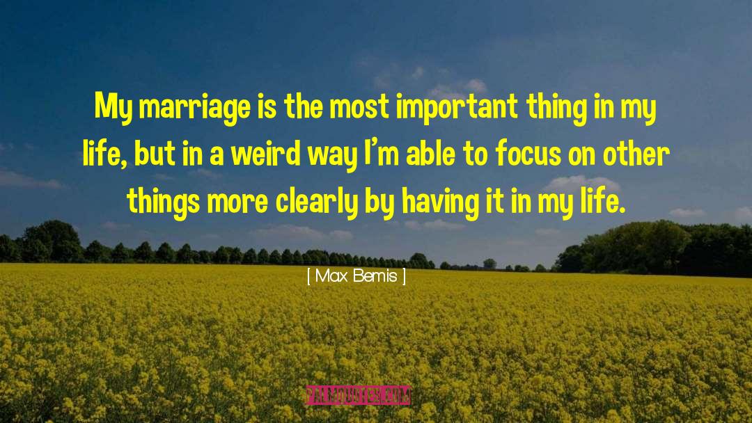 Wedding Marriage quotes by Max Bemis