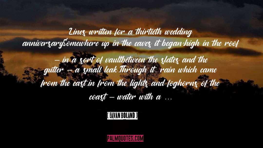 Wedding quotes by Eavan Boland