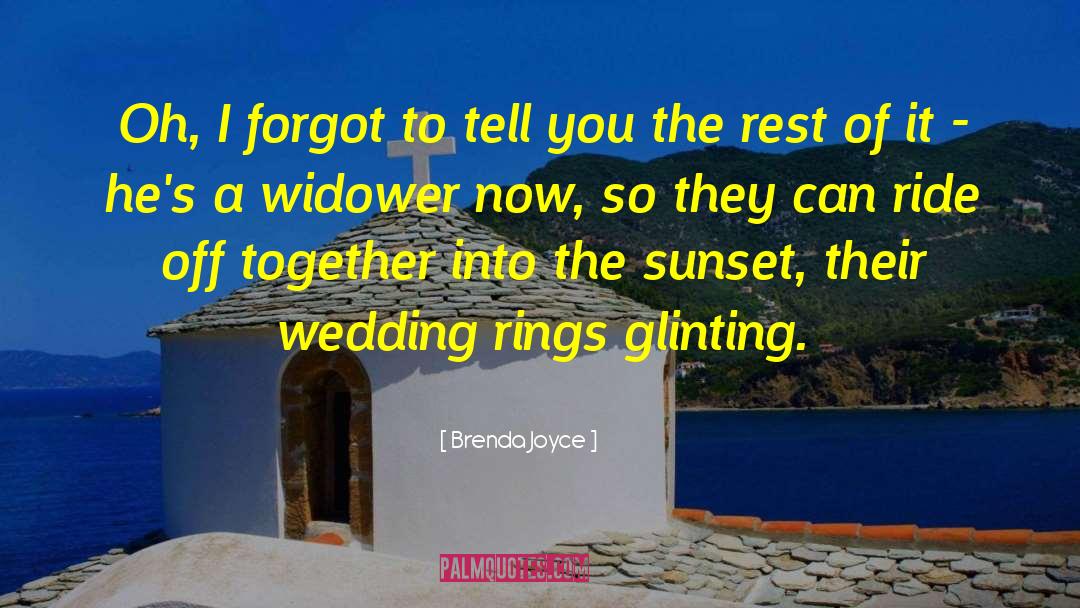 Wedding Rings quotes by Brenda Joyce