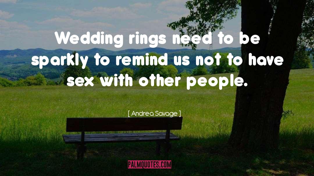 Wedding Rings quotes by Andrea Savage