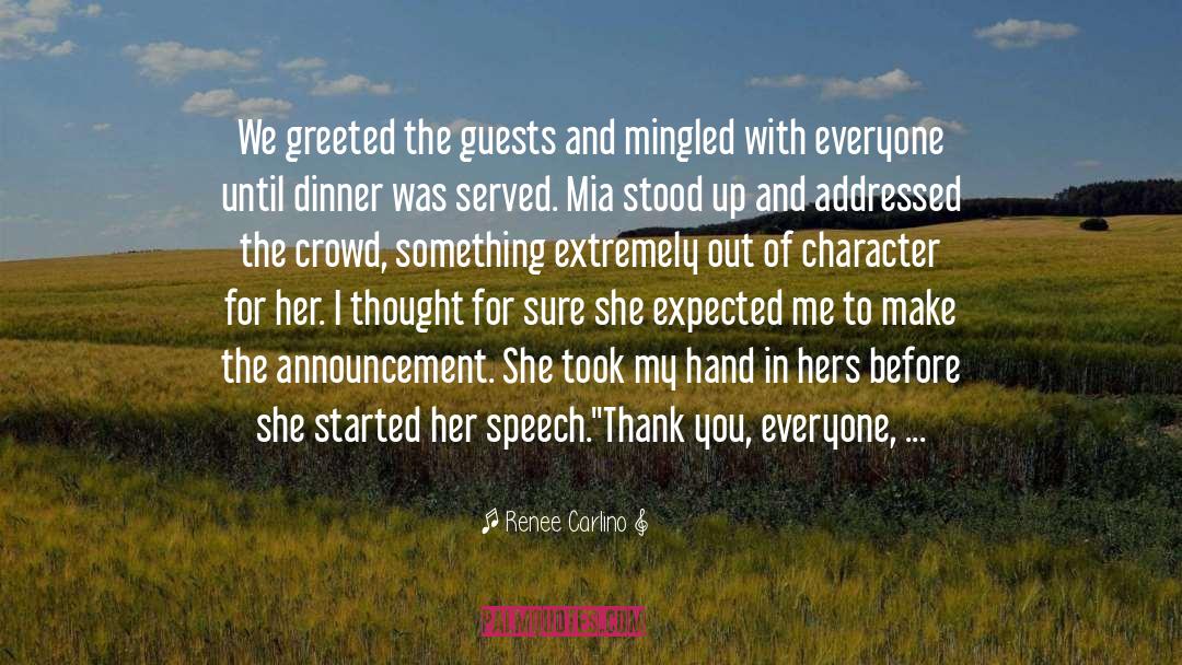 Wedding Speech quotes by Renee Carlino
