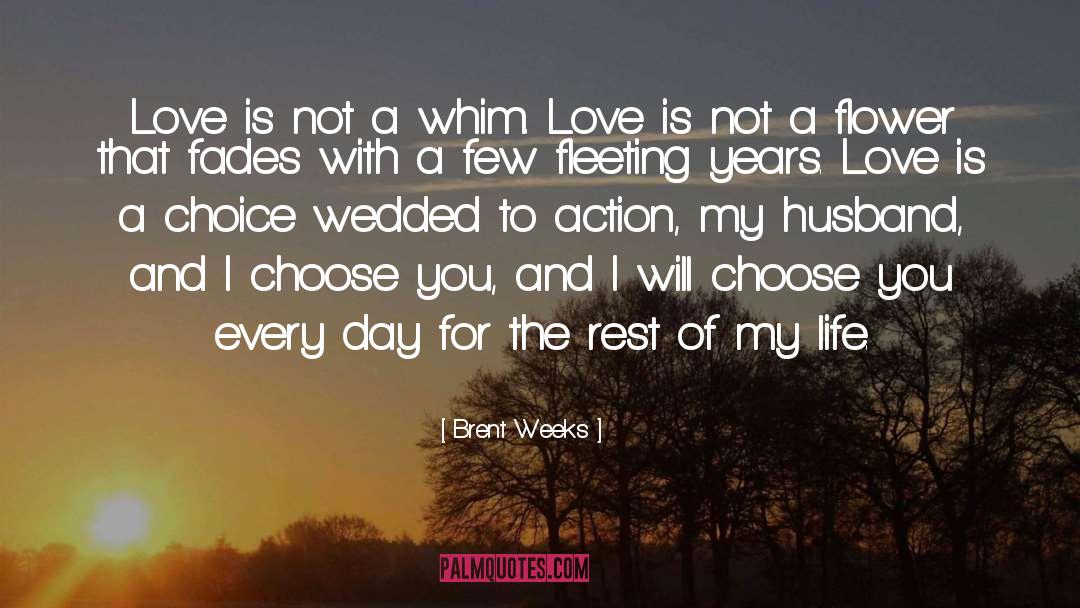 Weddings quotes by Brent Weeks