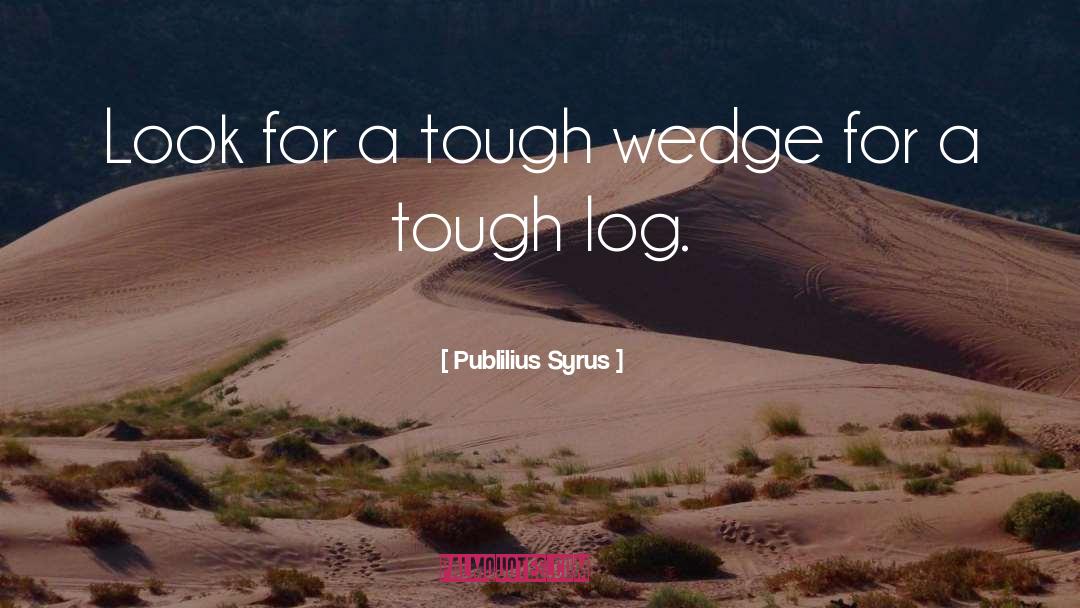 Wedge quotes by Publilius Syrus