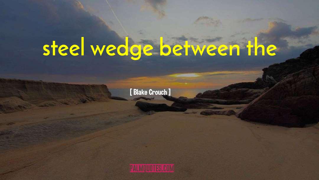 Wedge quotes by Blake Crouch