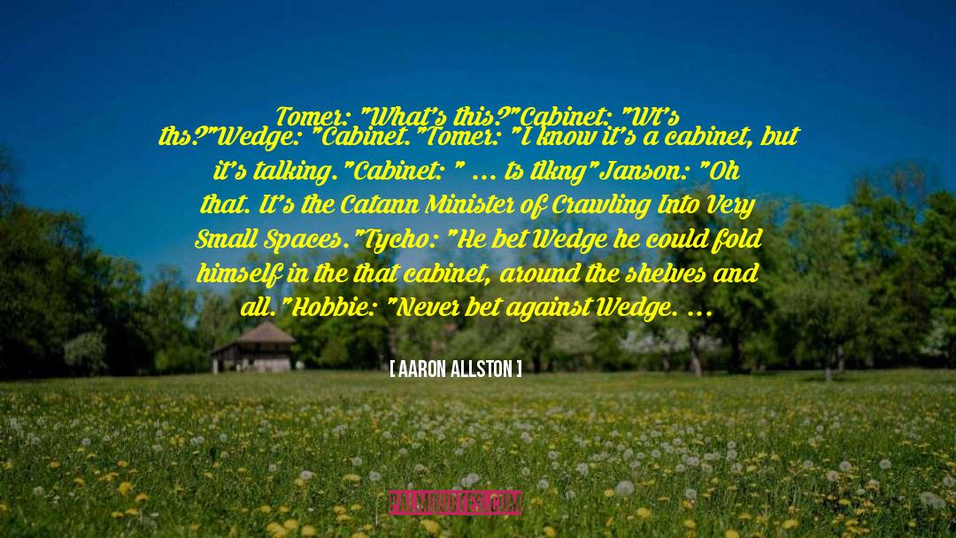 Wedge quotes by Aaron Allston