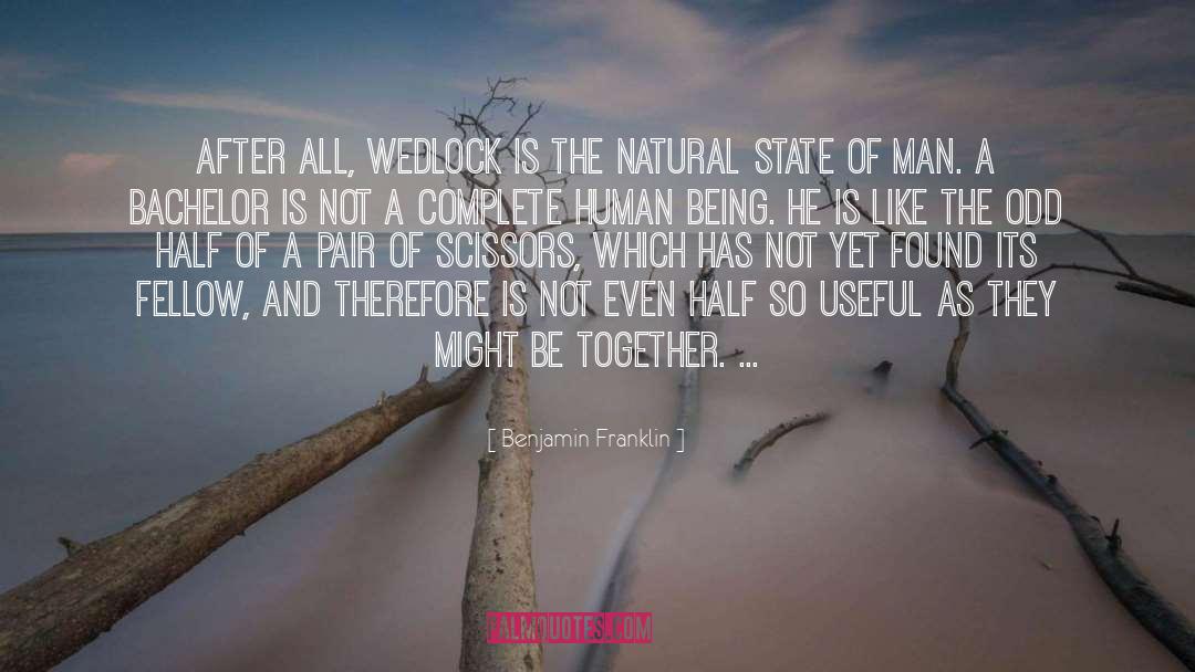 Wedlock quotes by Benjamin Franklin