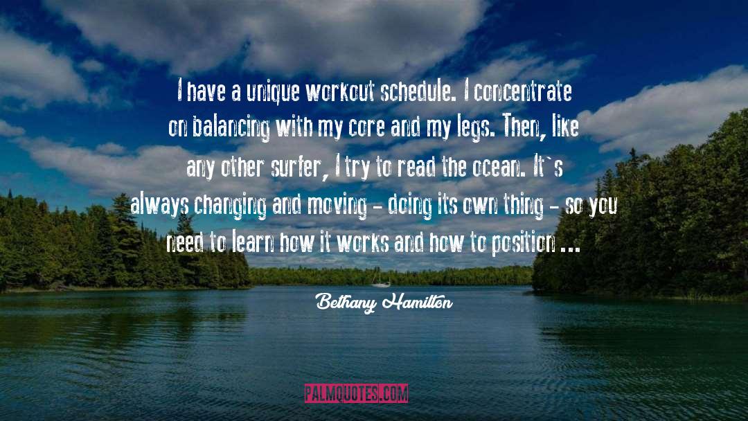 Wednesday Workout quotes by Bethany Hamilton