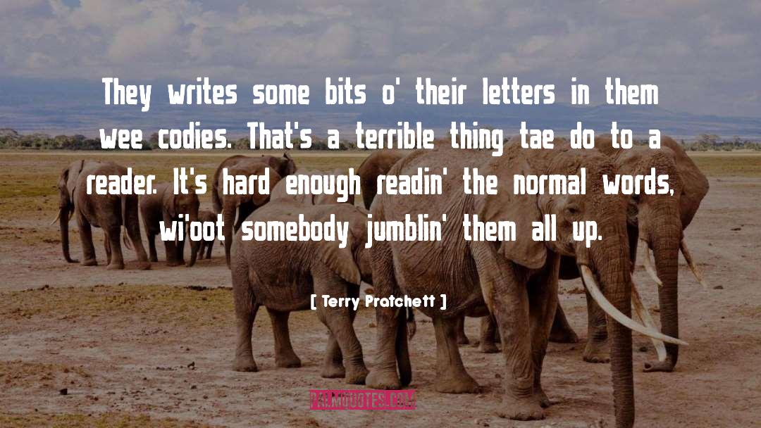 Wee quotes by Terry Pratchett