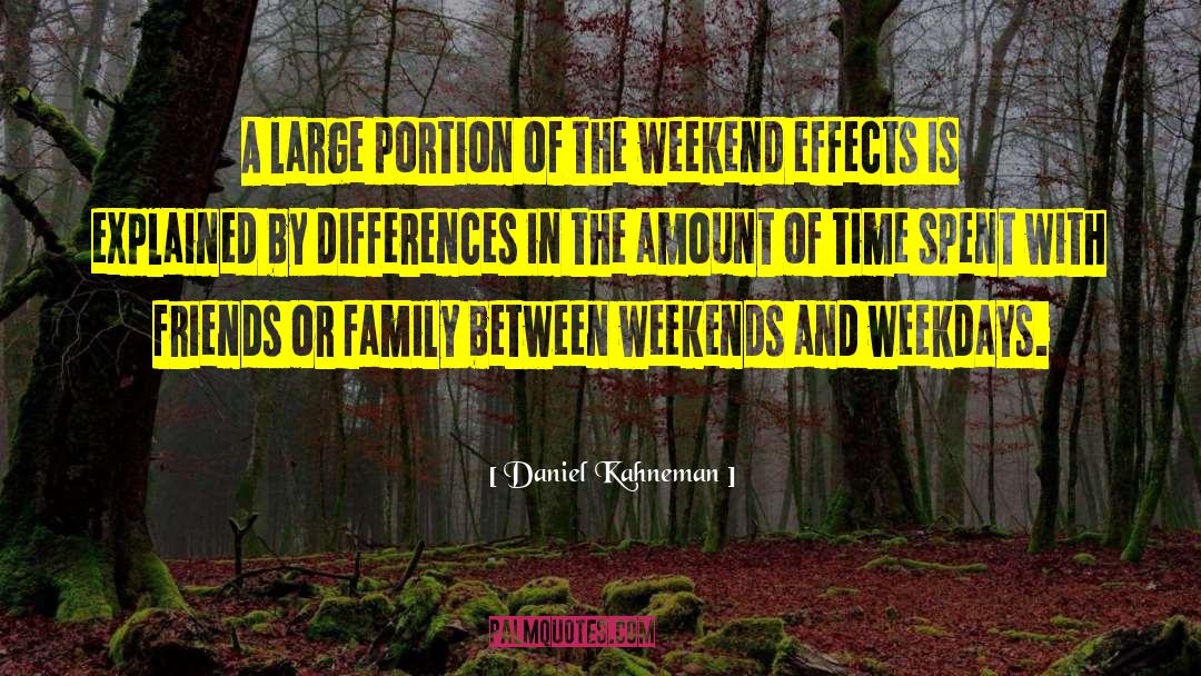 Weekends quotes by Daniel Kahneman