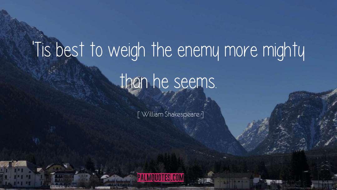 Weigh quotes by William Shakespeare