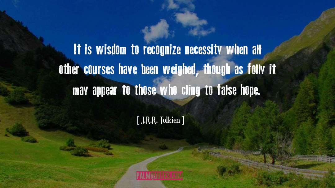 Weighed quotes by J.R.R. Tolkien