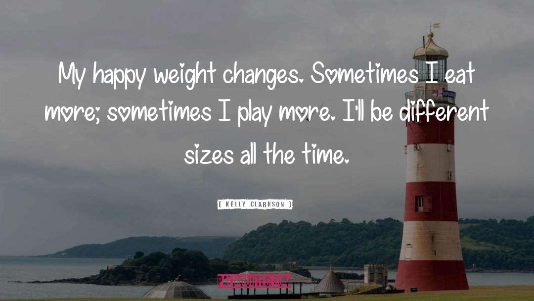Weight Changes quotes by Kelly Clarkson