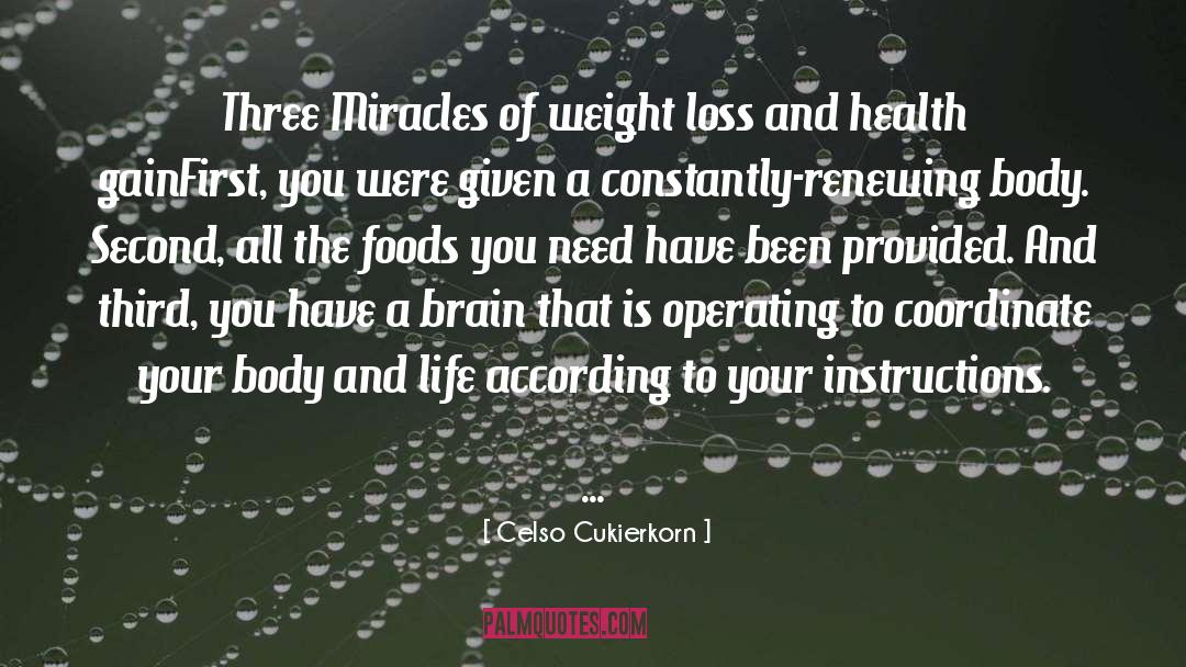 Weight Loss Tips quotes by Celso Cukierkorn