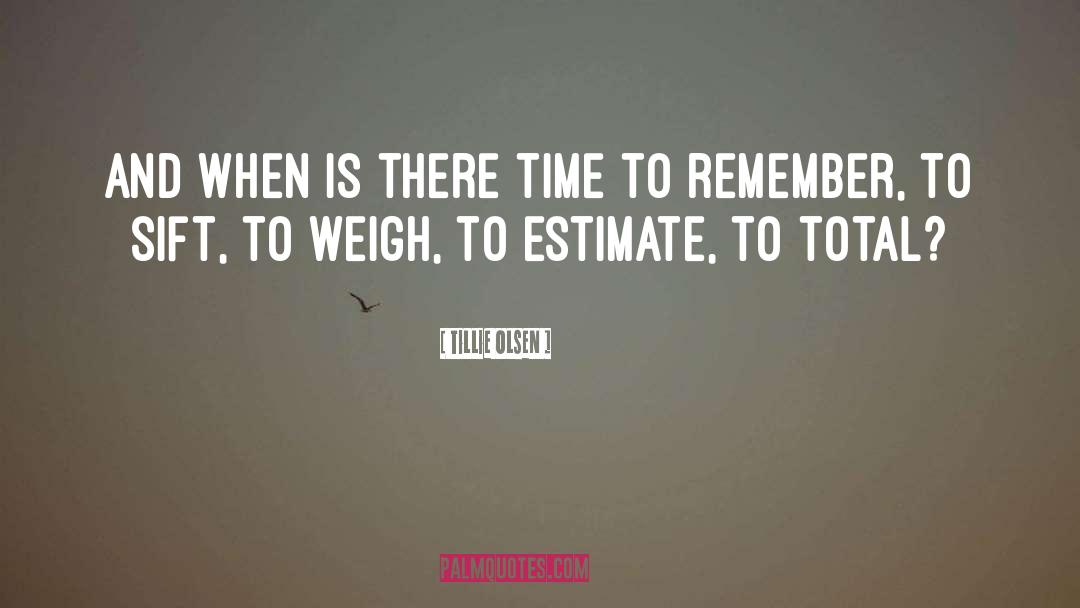 Weight Management quotes by Tillie Olsen