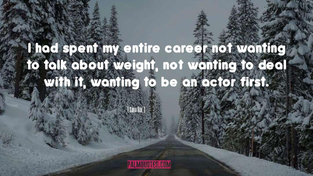 Weight quotes by Sara Rue